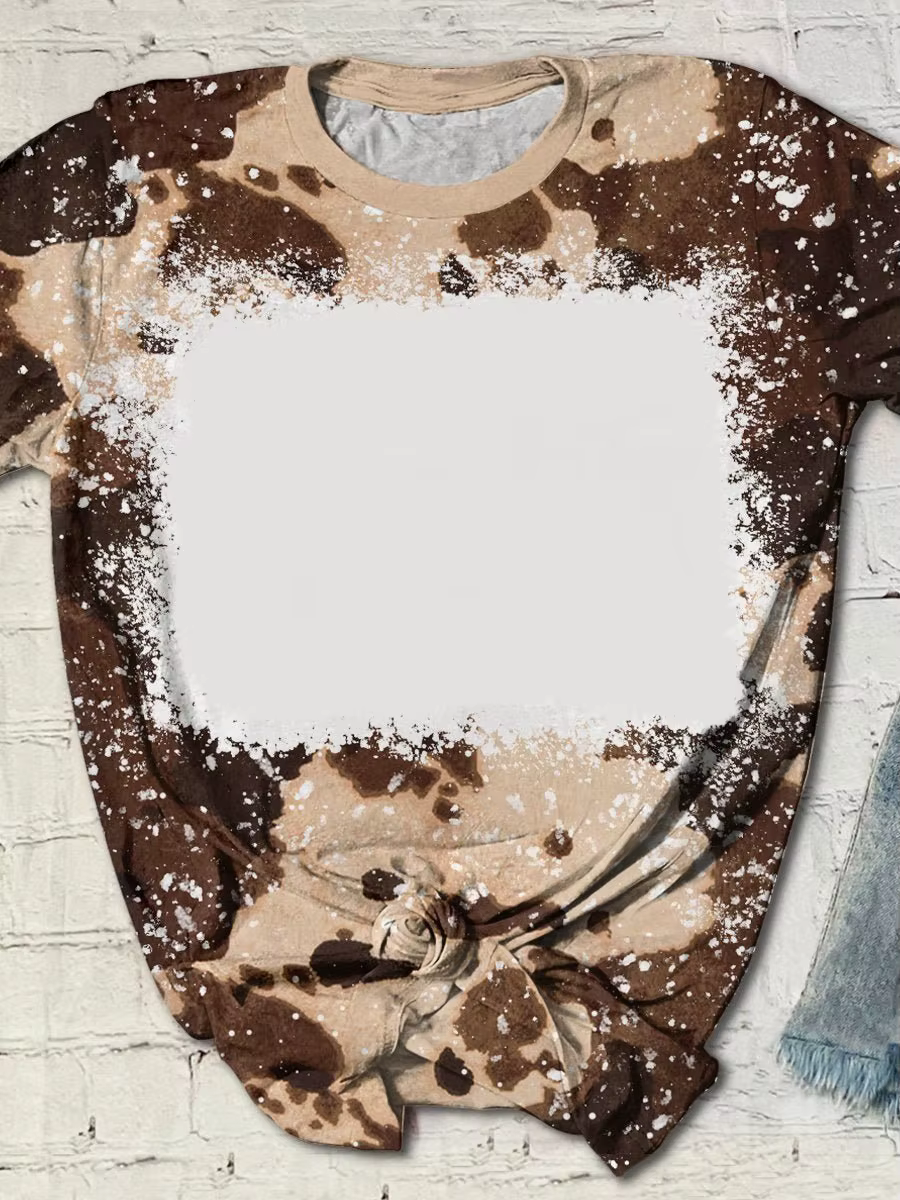 T-shirt à manches courtes en polyester pour sublimation