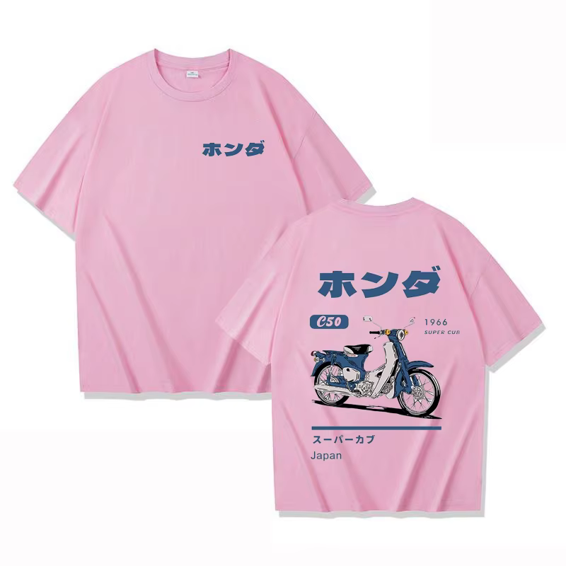 T-shirt tendance rétro d'été avec imprimé dessin animé voiture
