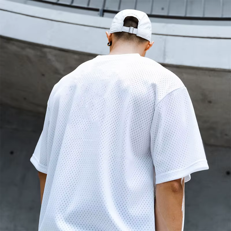 T-shirt à manches courtes en maille de Polyester pour hommes