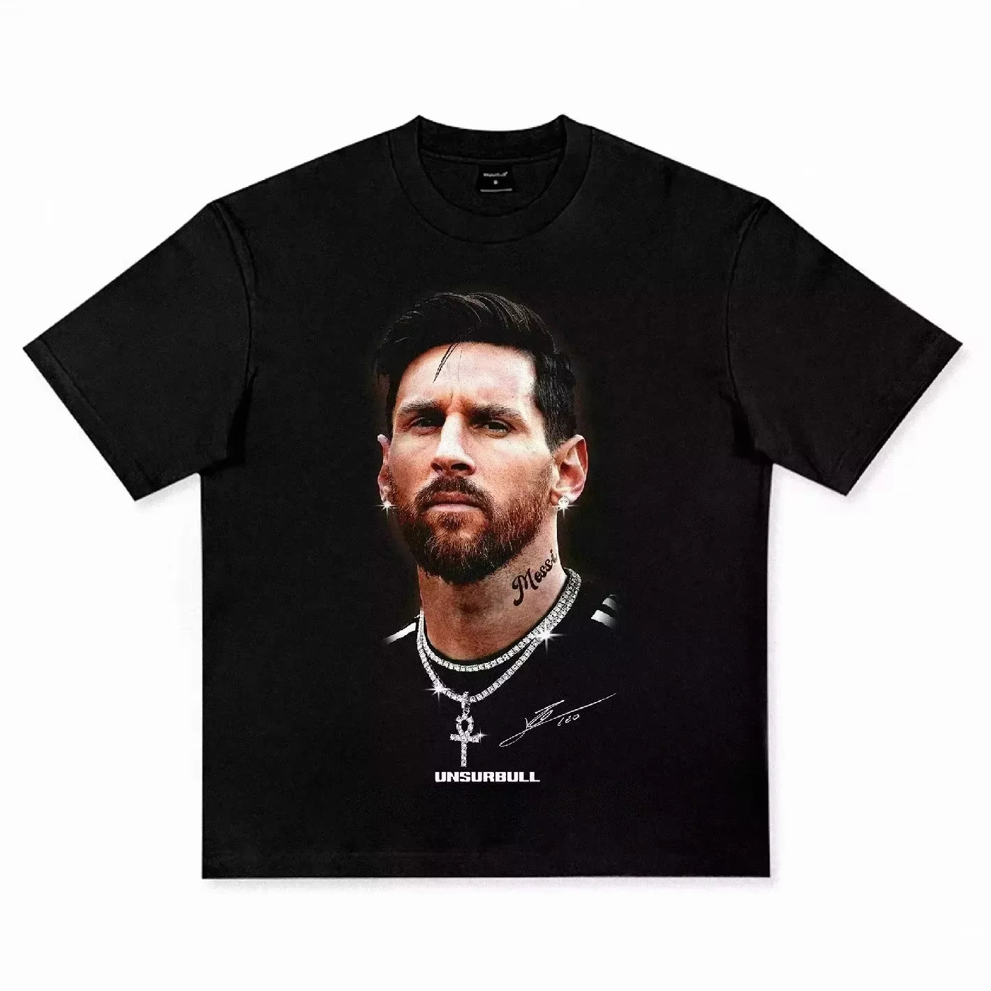 T-shirt à manches courtes imprimé Smile Star pour hommes et femmes