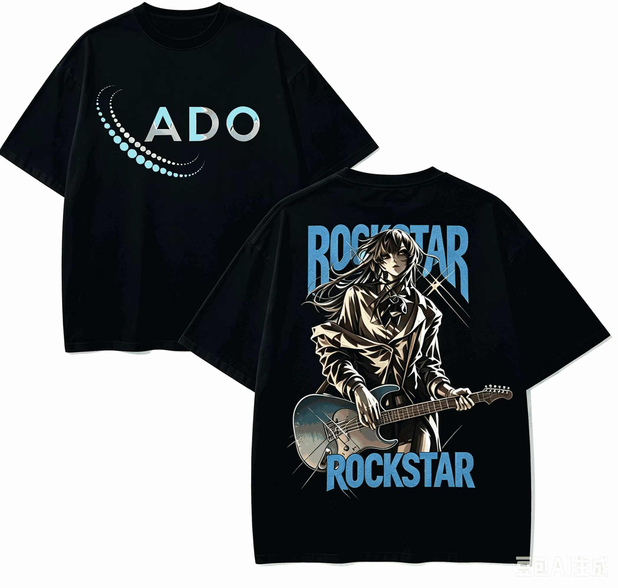 T-shirt Ado Anime Lover en coton Harajuku, nouveau modèle, mode rétro, surdimensionné, unisexe, pour couples, doux, de haute qualité