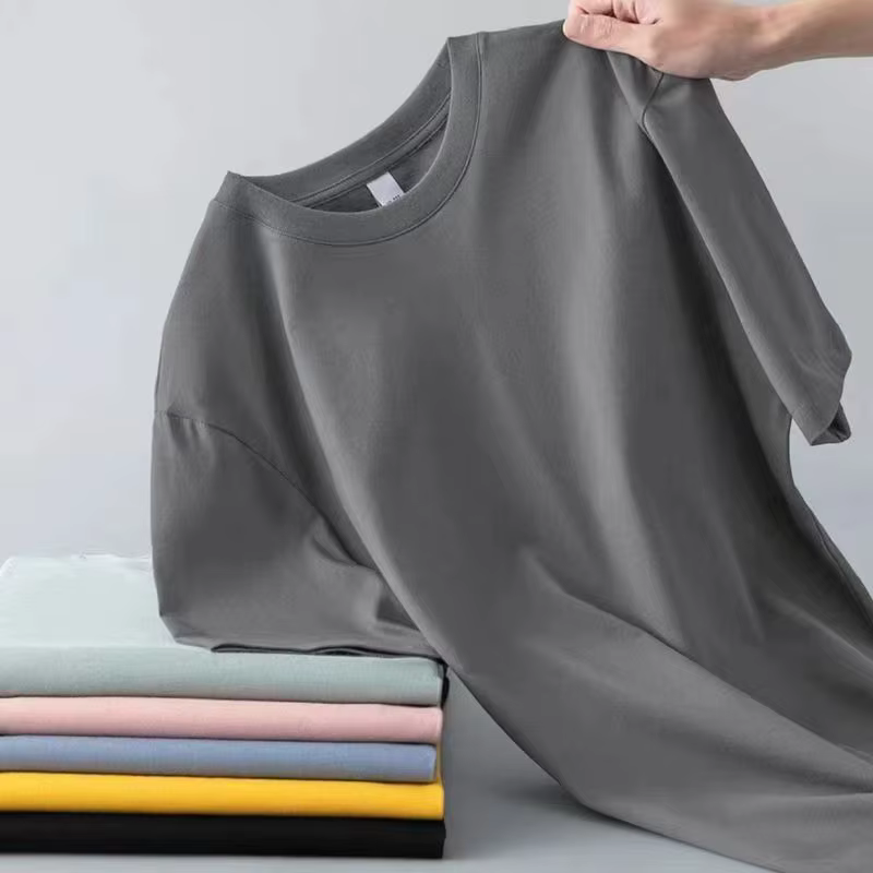 T-shirts polyvalents à manches courtes de couleur unie pour hommes et femmes