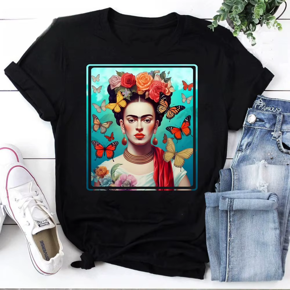 T-shirt classique vintage féministe Frida Kahlo