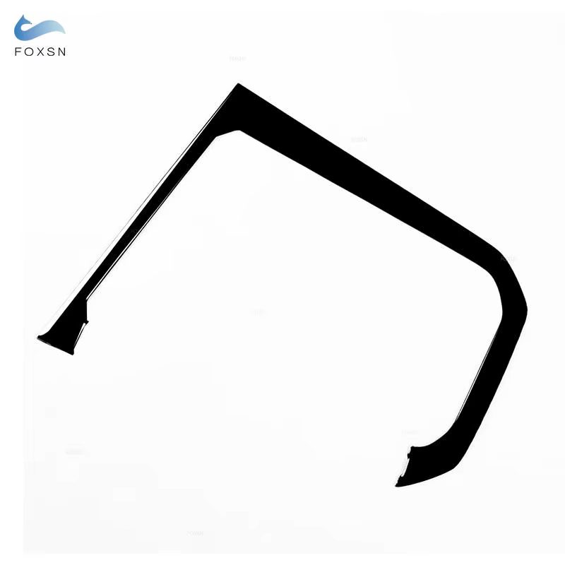 Accessoires de voiture, panneau de levier de vitesses, cadre extérieur, autocollant de garniture pour VW POLO 2019 2020 2021 2022 2023 2024 2025, noir piano