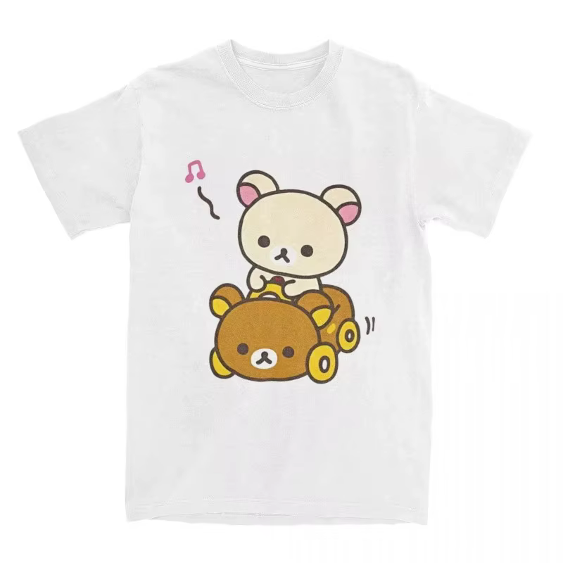 T-shirt à manches courtes et col rond pour hommes et femmes, avec voiture, Style Hip-hop, Streetwear d'été à manches courtes pour femmes