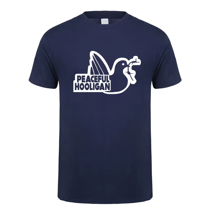 Paceful Hooligan t-shirt été hommes coton drôle T-Shirts