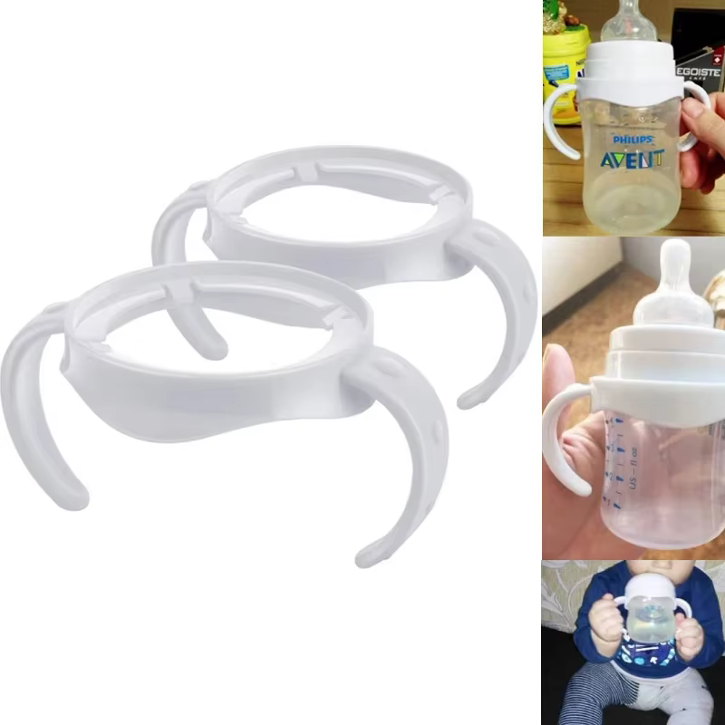2 pièces porte-biberon poignée de biberon poignées de biberon prise facile pour Avent naturel large bouche PP verre alimentation biberon