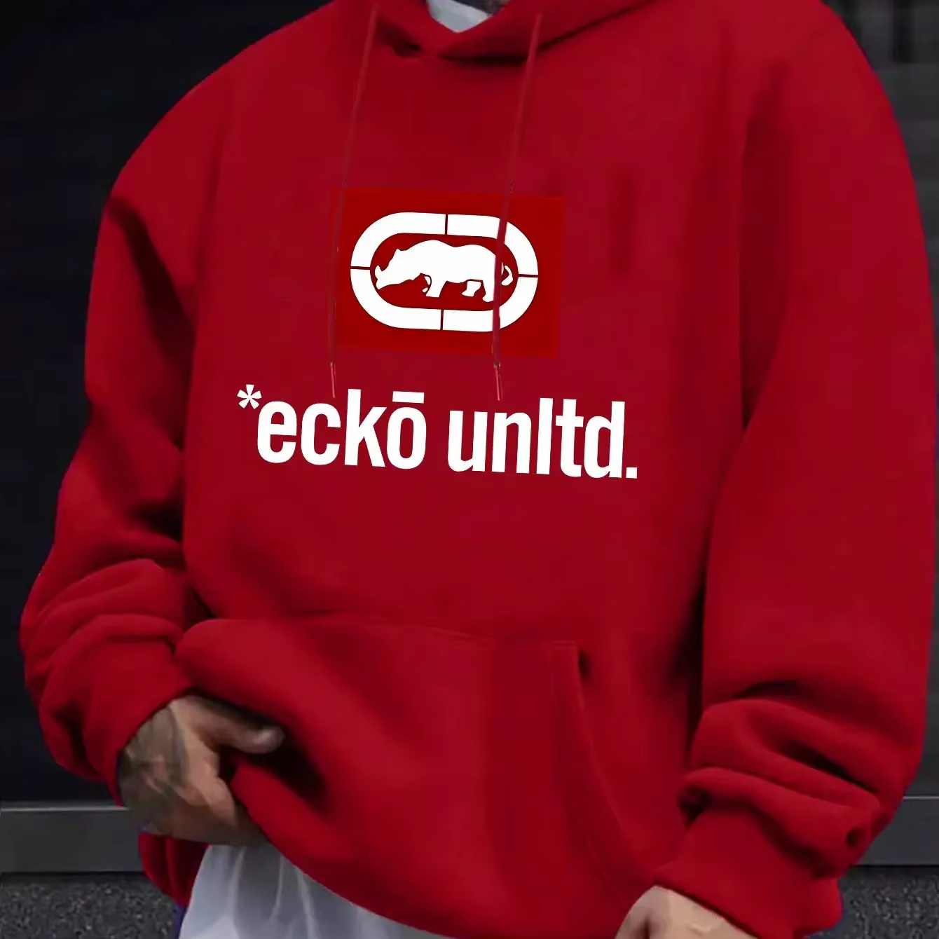 Nouveau sweat à capuche pour homme 2026 avec motif « Ecko Unlimited » - Pull décontracté à manches longues coupe classique automne/hiver