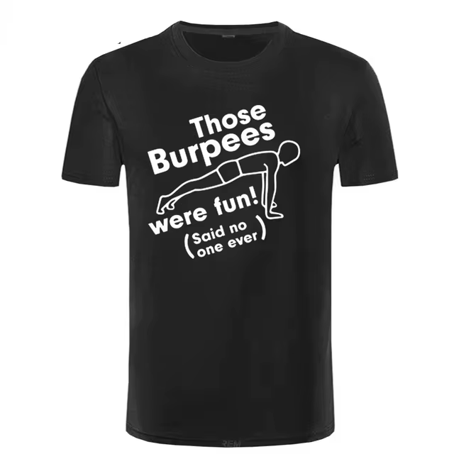 T-shirt Crossfit Burpee King en coton pour hommes et femmes, Streetwear d'été