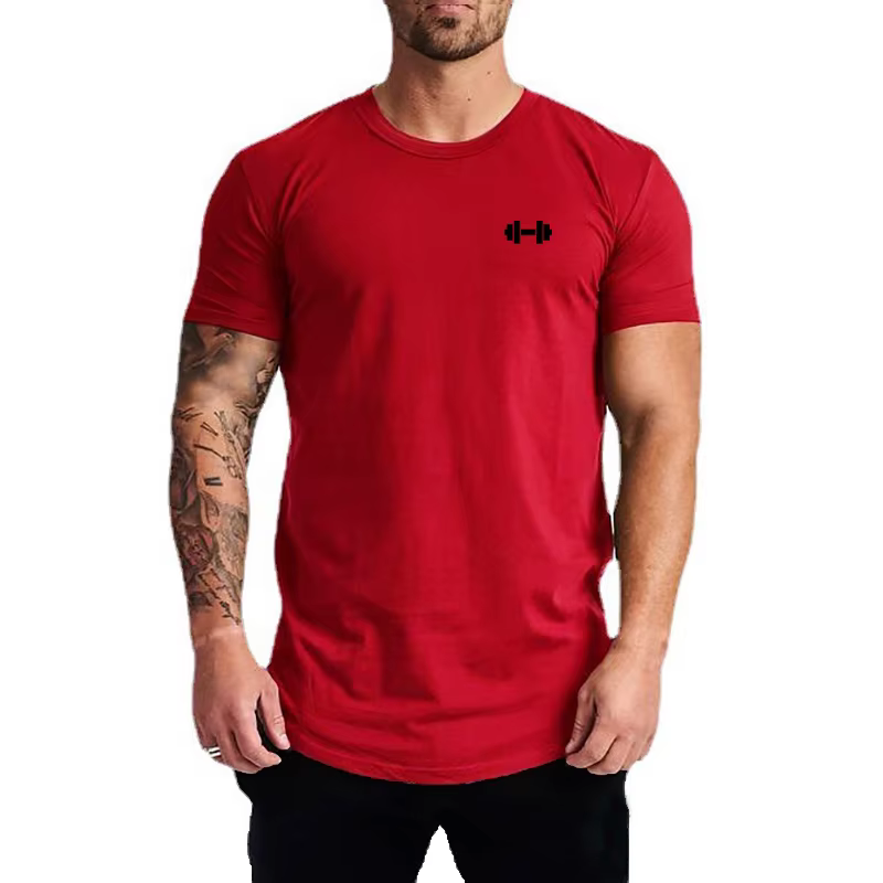 T-shirts de course d'été en coton respirant
