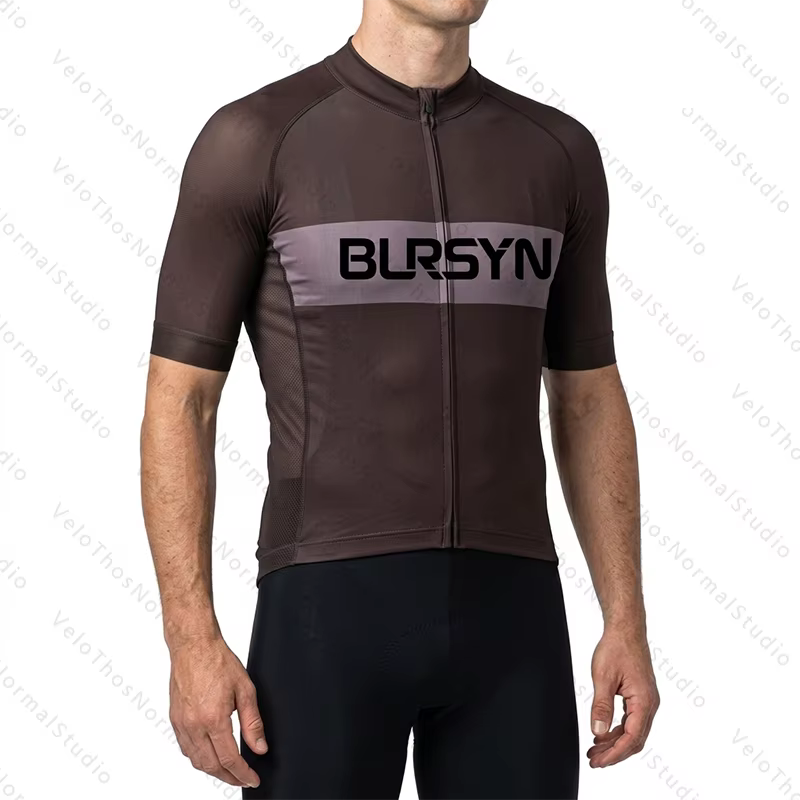 Ensemble de maillot de cyclisme à manches courtes et de short à bretelles