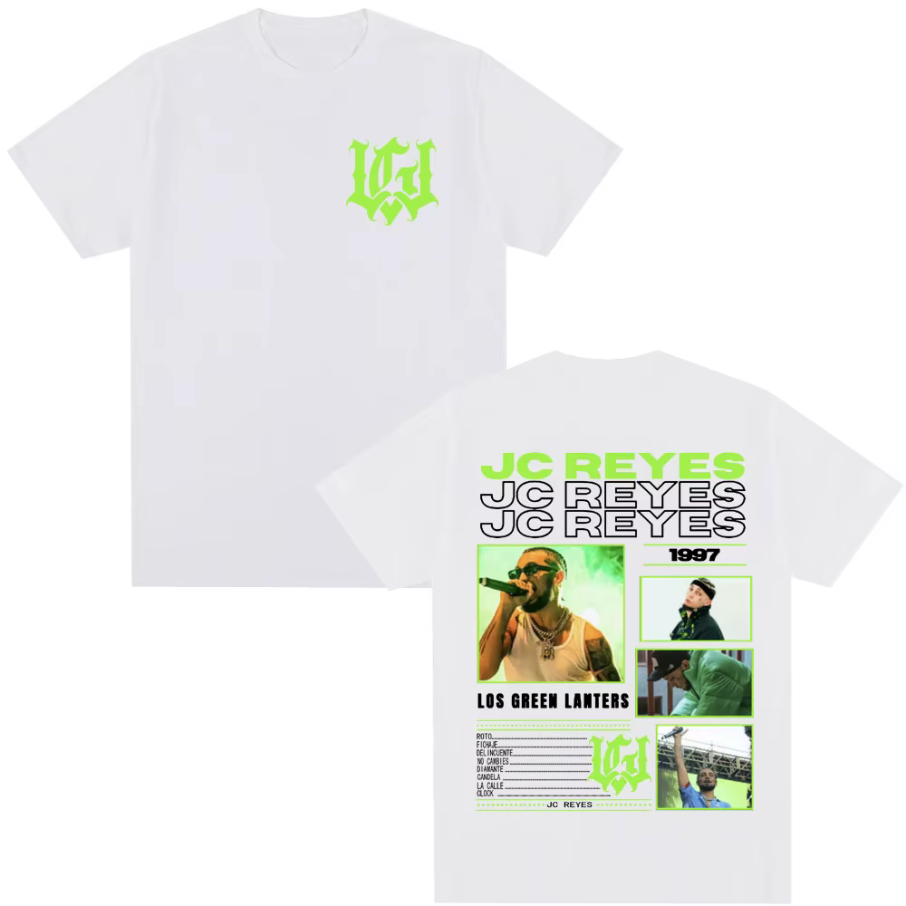 Rappeur Jc Reyes Los Green Lanters T-shirts Hommes Femmes Vêtements Hip Hop Mode