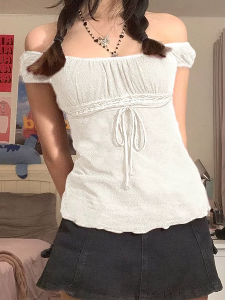 T-shirt en dentelle pour femmes