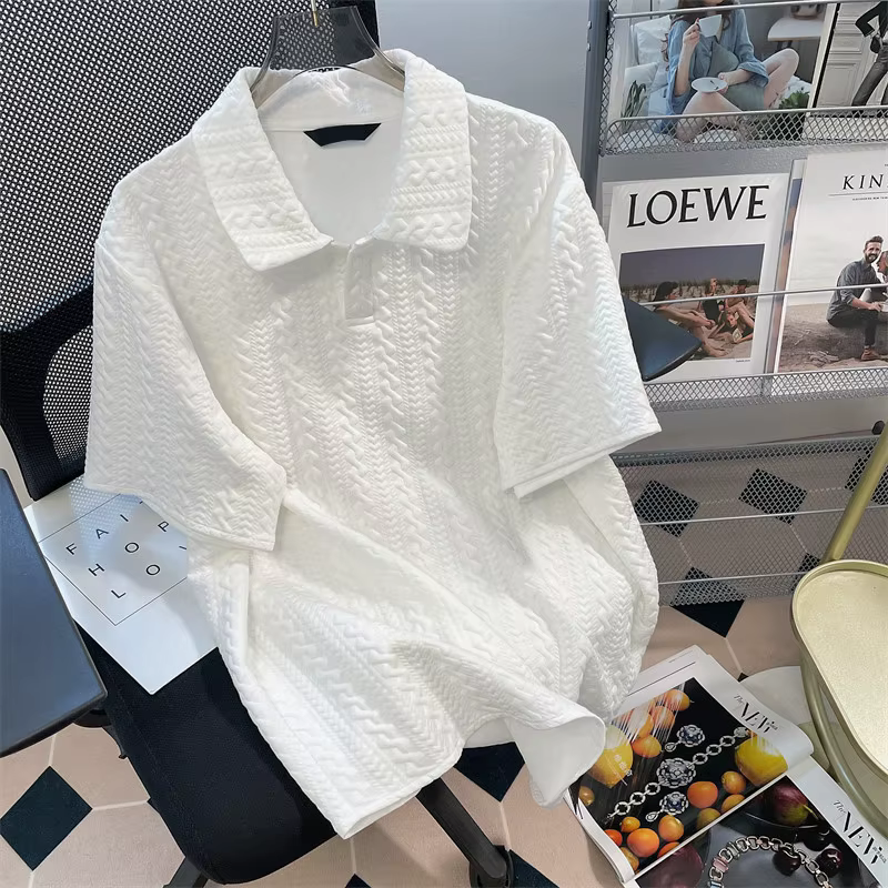 Ensemble 2 pièces polo texturé pour femme