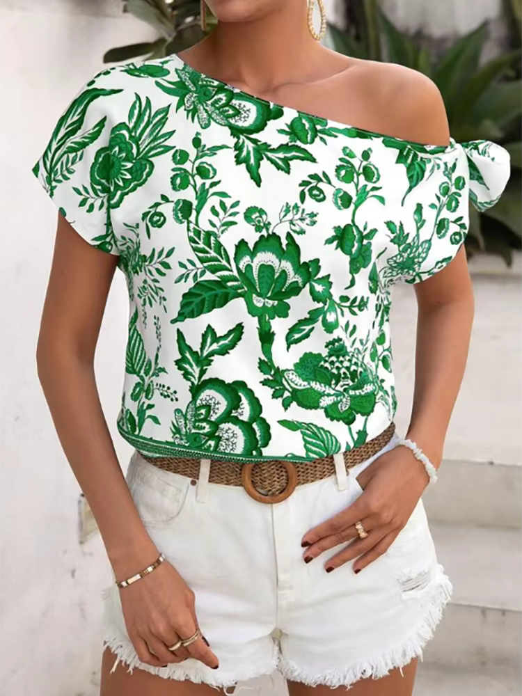 T-shirt vert pour femme