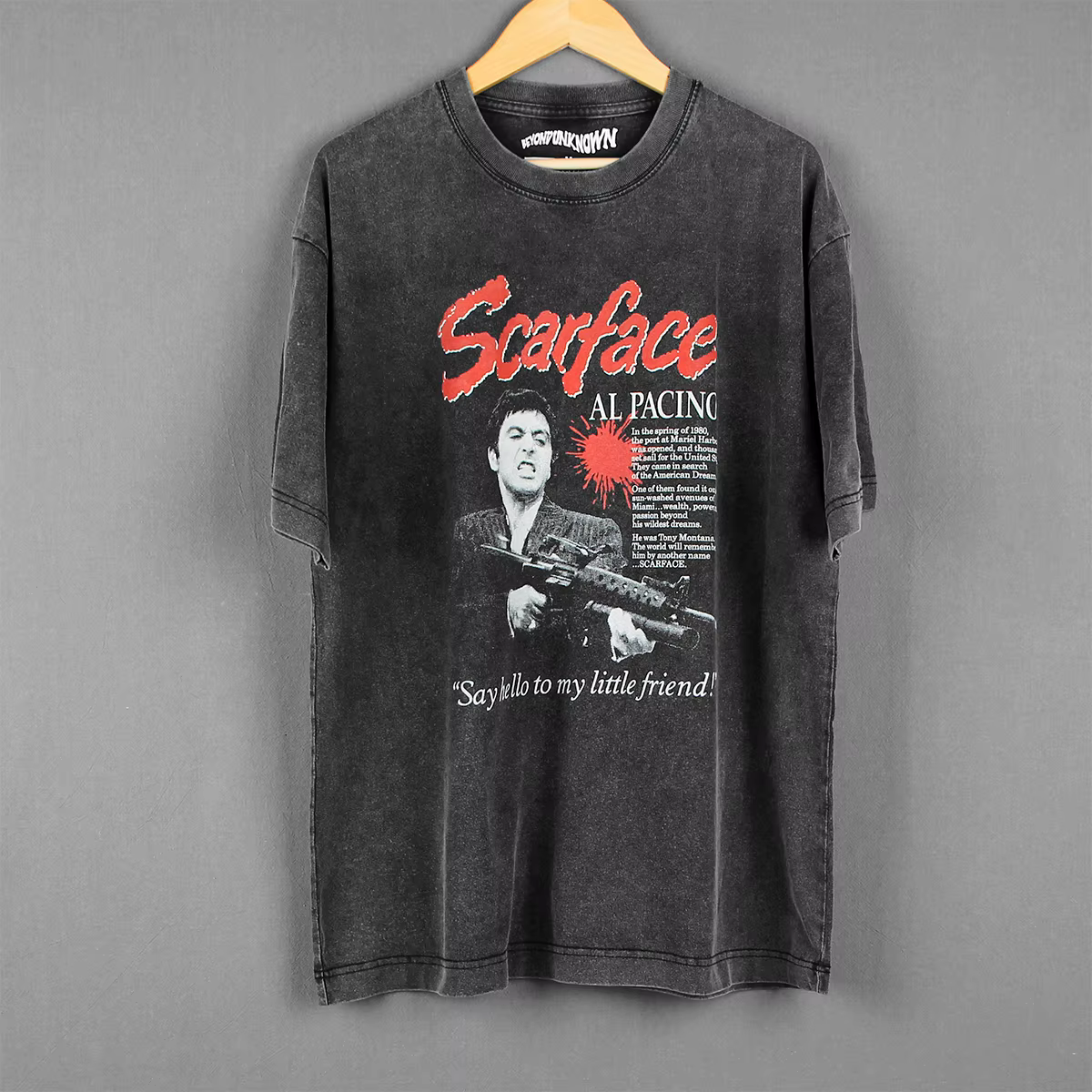Scarface T-Shirt dit bonjour à mon petit ami Al Pacino film Donnie Brasco chien jour après-midi coton été noir