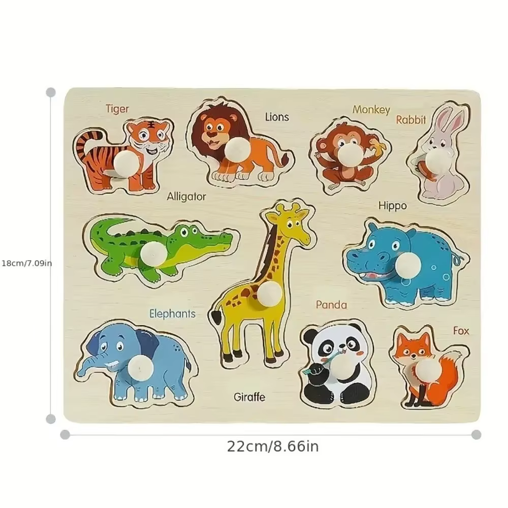 Jouets cognitifs en bois pour bébés