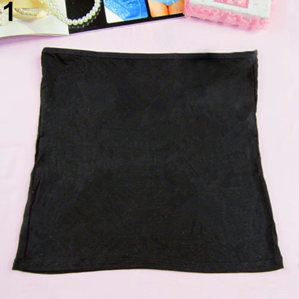 Femmes Boob bustier tubulaire couleur unie court sans bretelles Bandeau débardeur Sexy sans couture Bralette