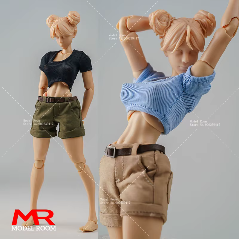T-shirt court serré pour femme