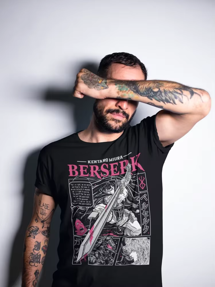 Strip Guts Berserker armure horreur Anime cadeau T-shirt toutes tailles Berserk