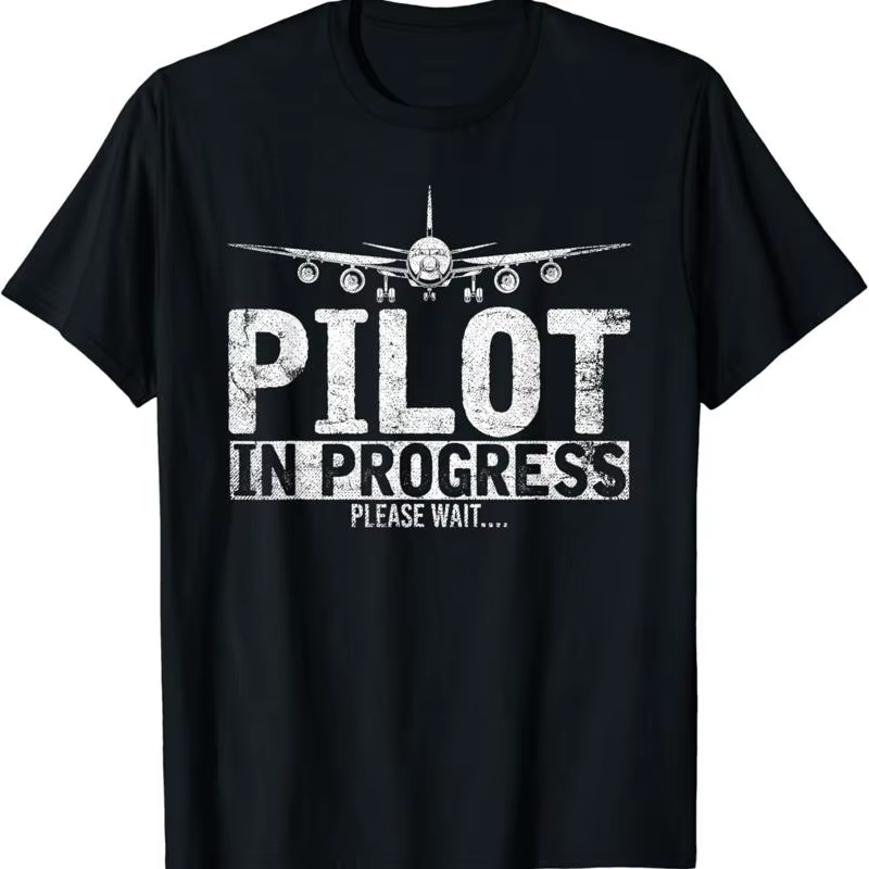 T-shirt drôle « Copilote en formation : pilote en herbe »