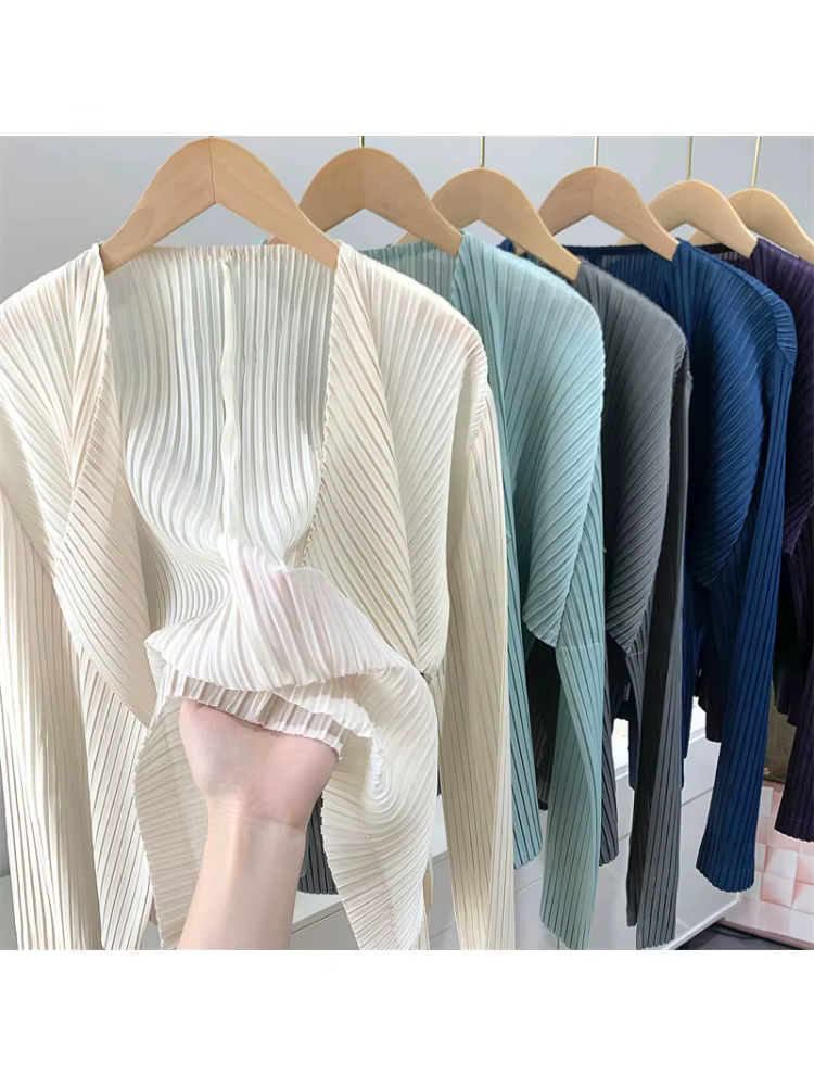 Miyake 2025 printemps haut plié pour les femmes