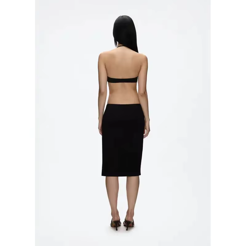 Soutien-gorge à col halter pour femme