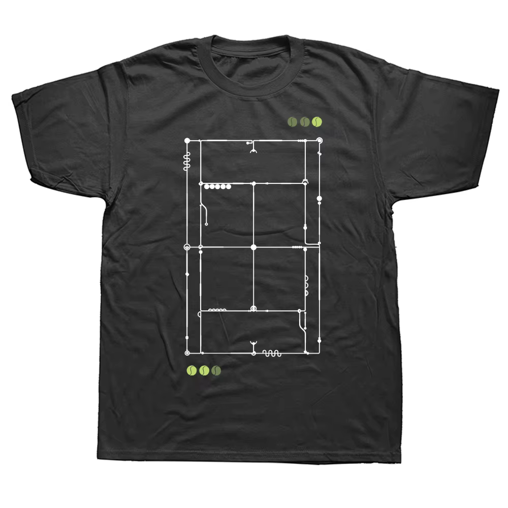 Drôle le joueur de Tennis graphique T-shirts hommes femmes mode t-shirt décontracté 100% coton ample surdimensionné