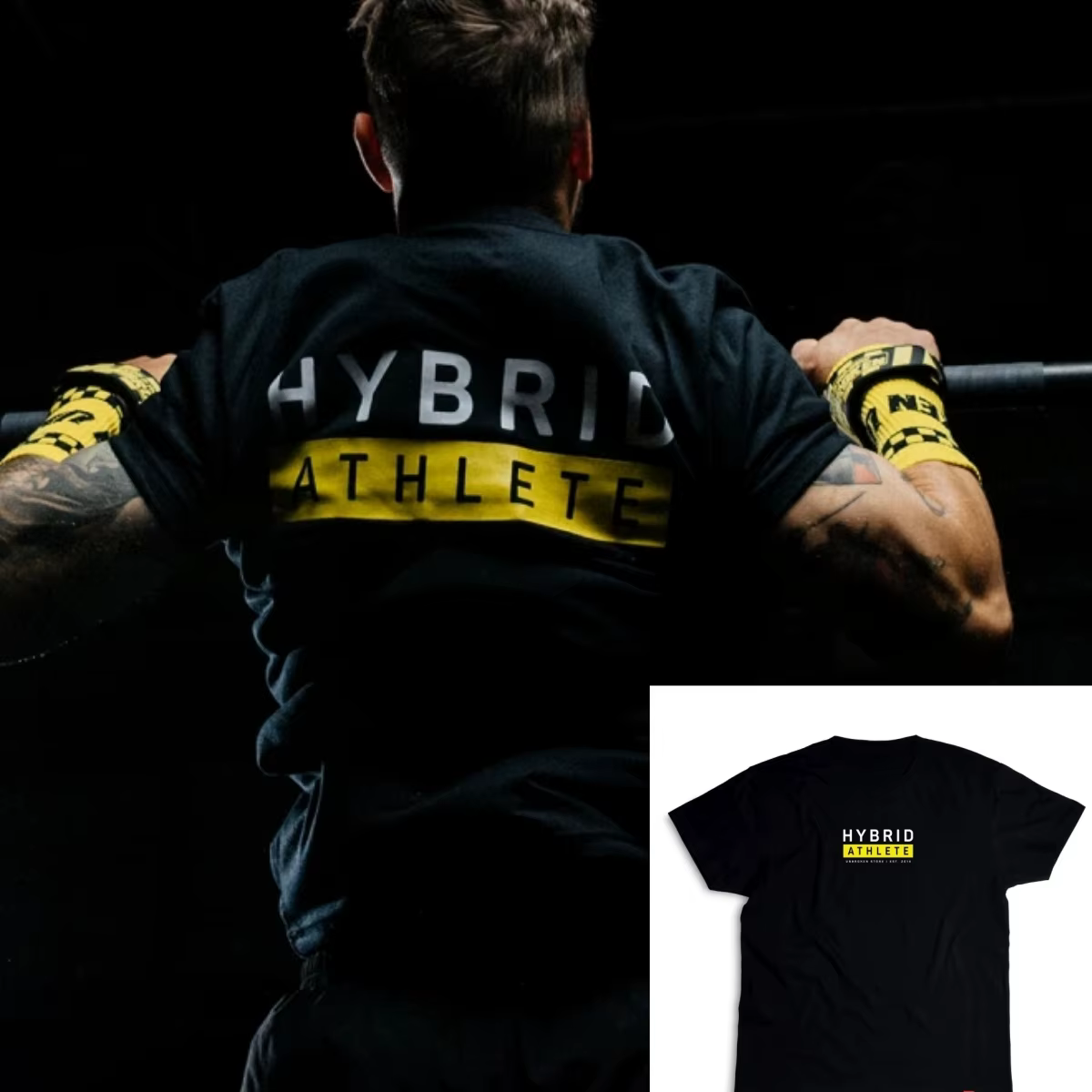 T-shirt Unbroken Hybrid Athlete Fitness Training Gym Leisure pour hommes et femmes