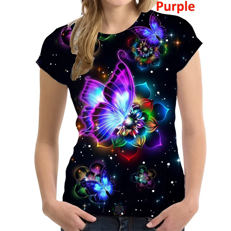 T-shirt manches courtes col rond femme