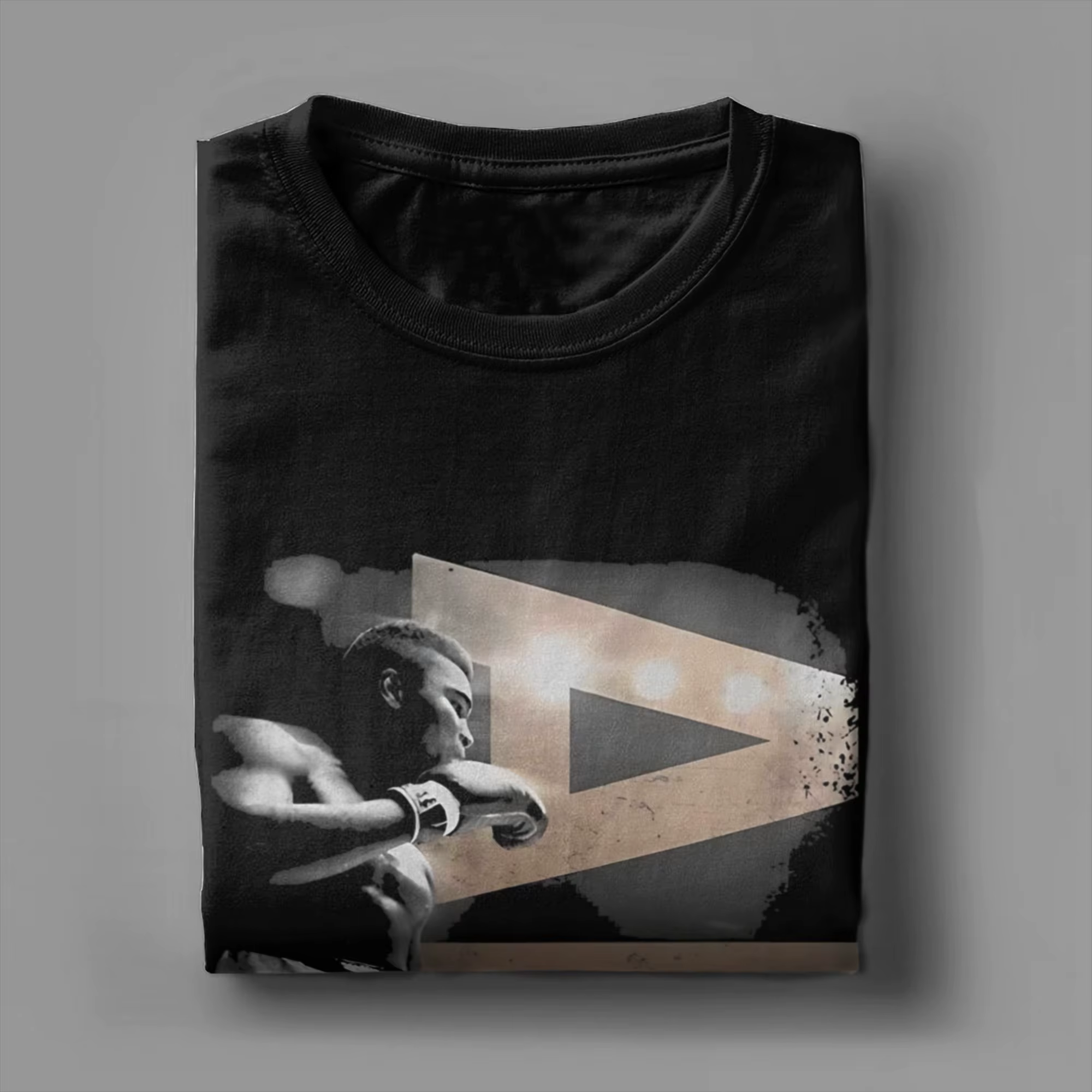 Muhammad-Ali T-Shirt en coton pour homme été esthétique t-shirts col rond loisirs