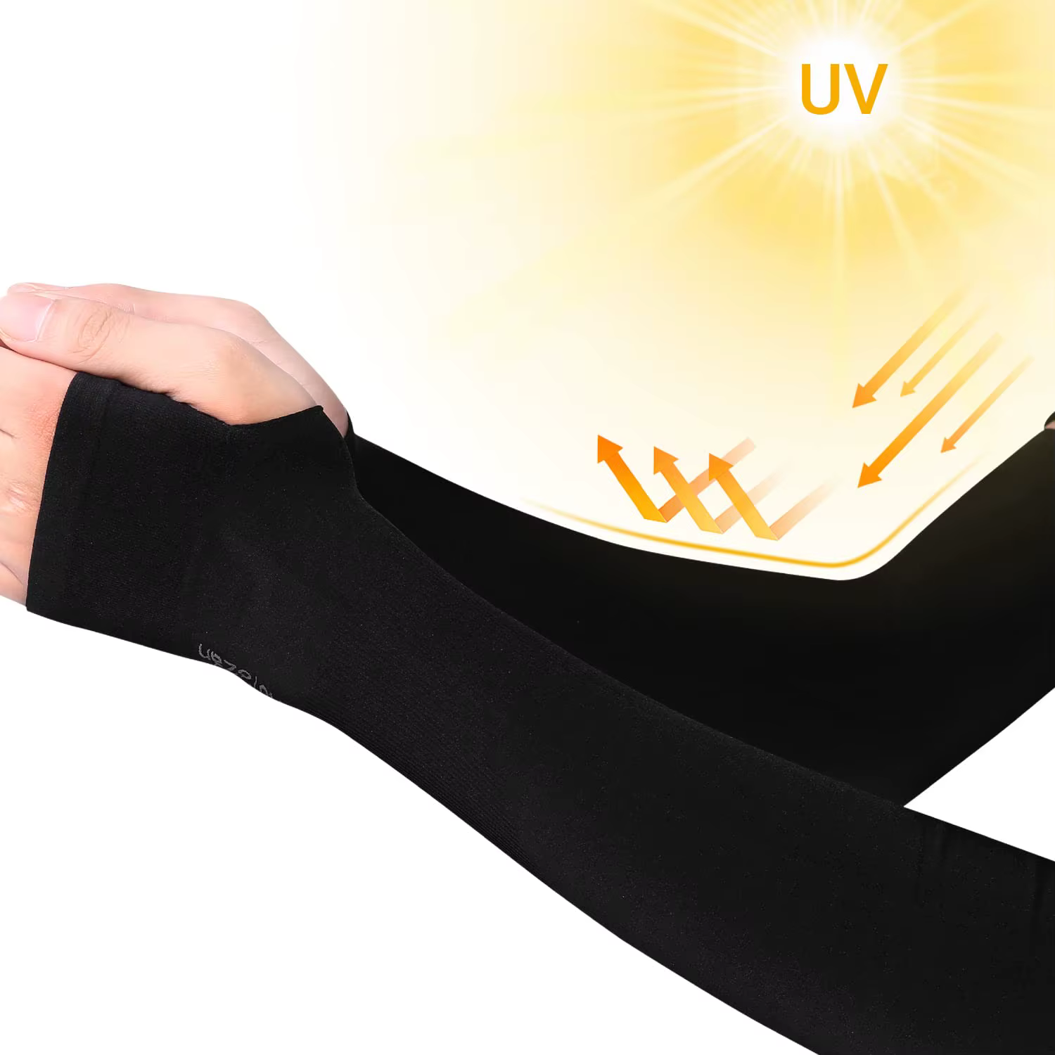 Manchons de bras noirs pour hommes et femmes