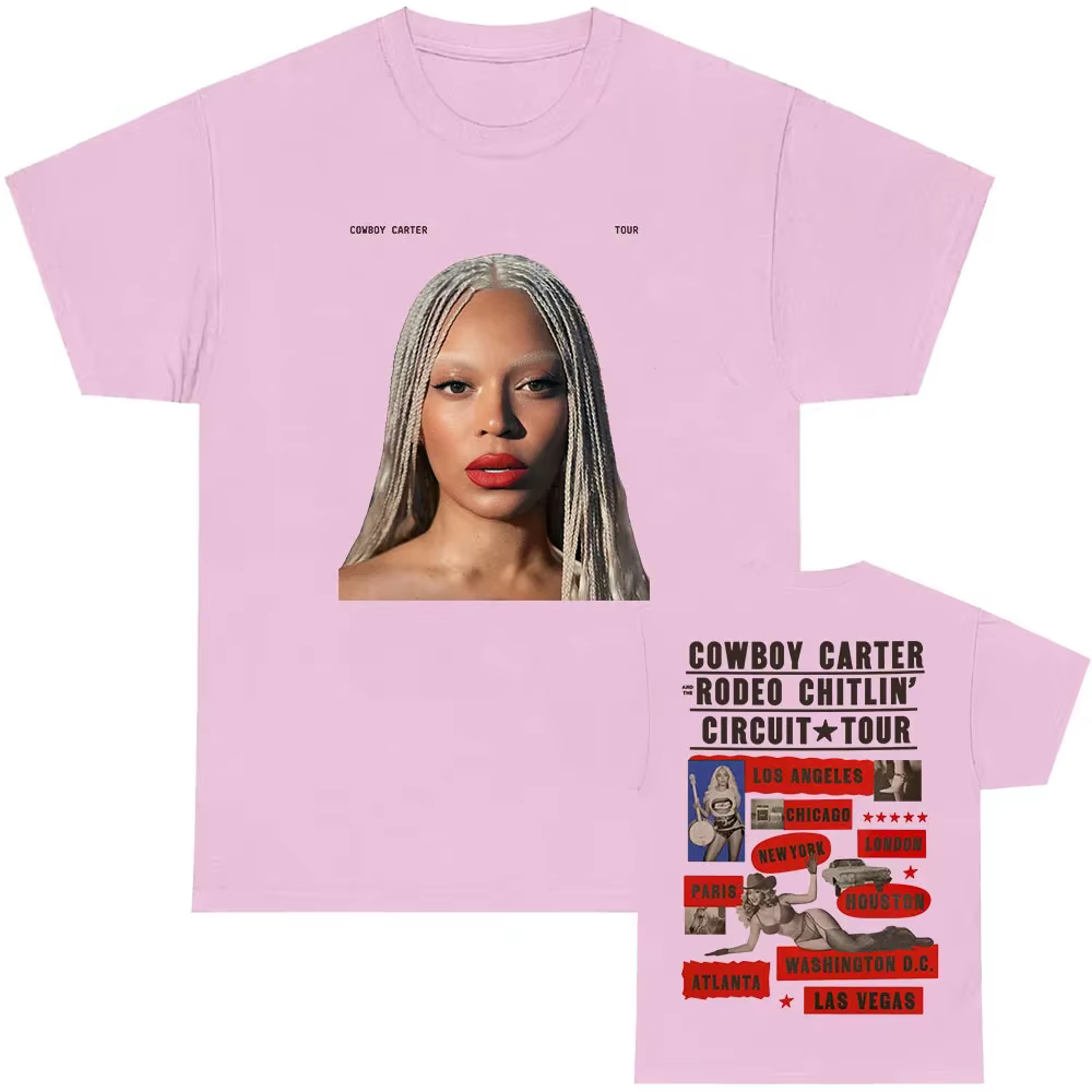 T-shirt Beyoncé COWBOY CARTER TOUR 2026 pour femmes et hommes