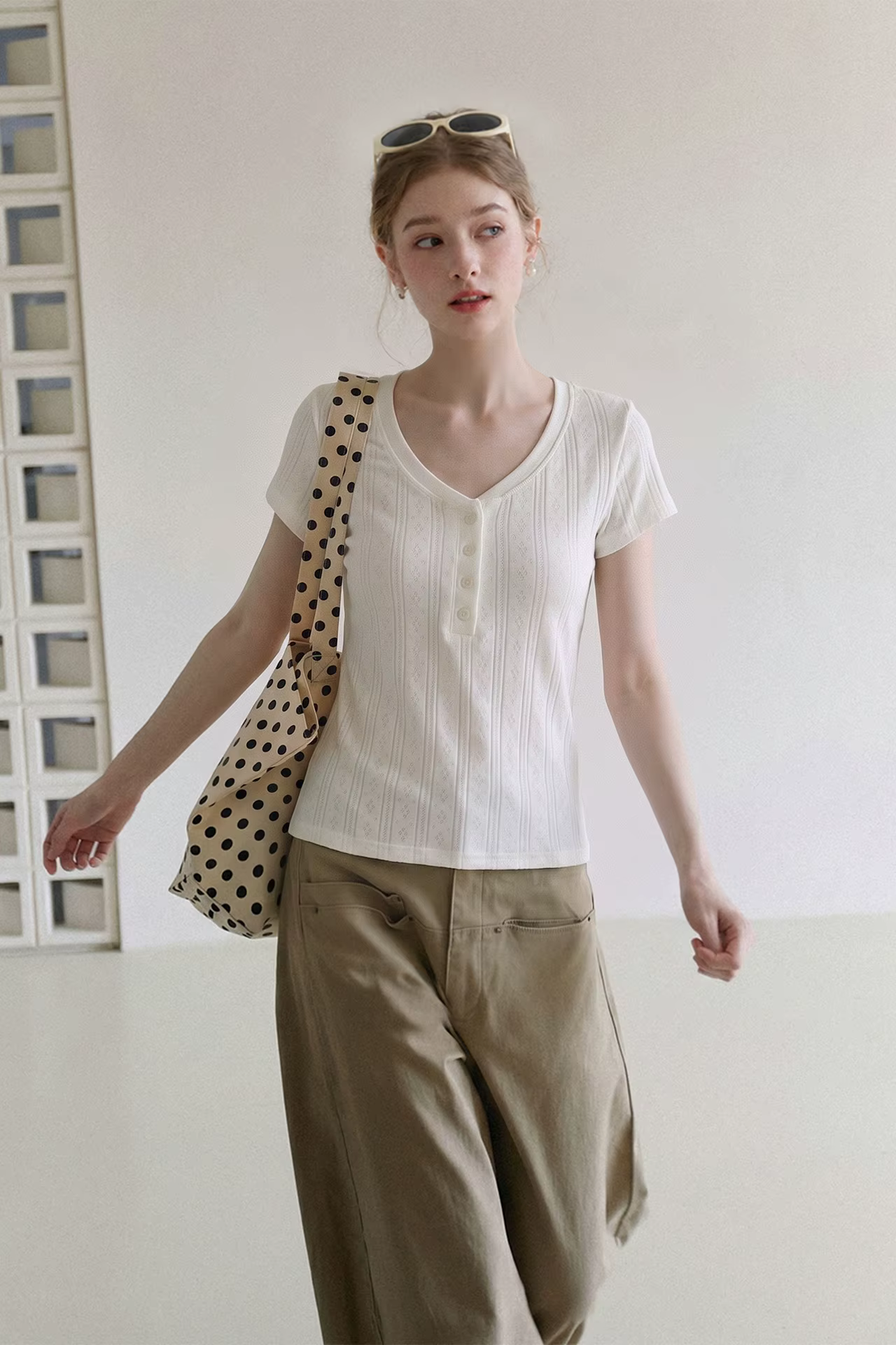 T-shirt blanc pour femme