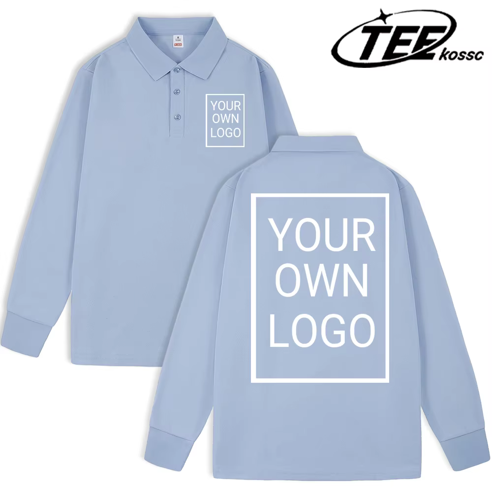 T-Shirt de Golf pour femmes, Double face, Logo personnalisé, Polo d'affaires en polaire, bricolage, revers de printemps, Streetwear, manches longues, automne