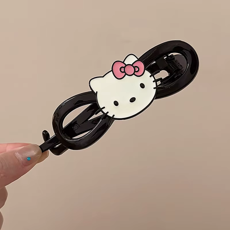 Barrettes à cheveux Hello Kitty mignonnes de style dessin animé