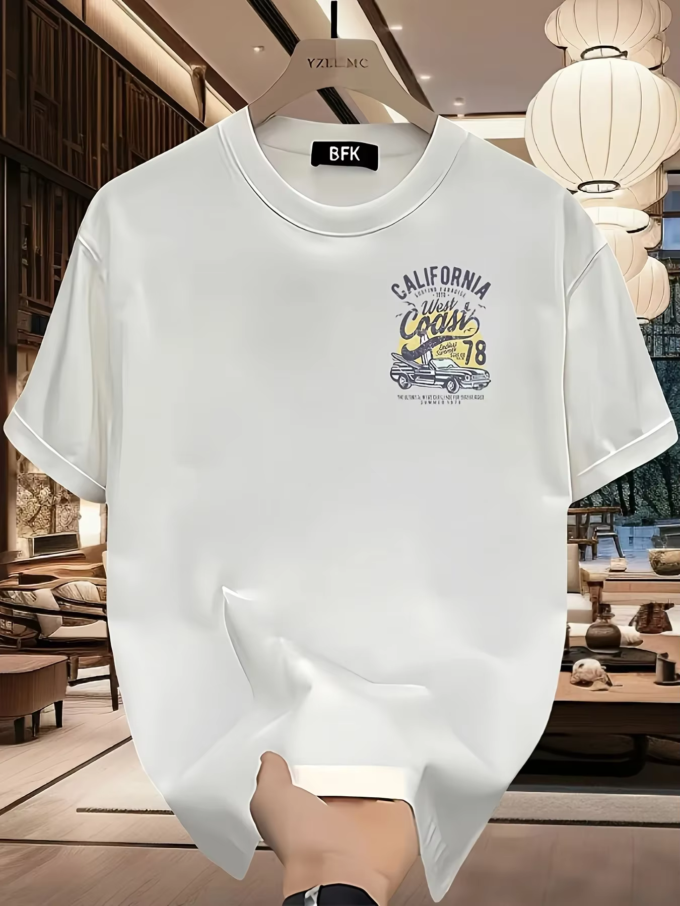 T-shirt graphique élégant pour homme — 100 % coton pur | Polyvalent