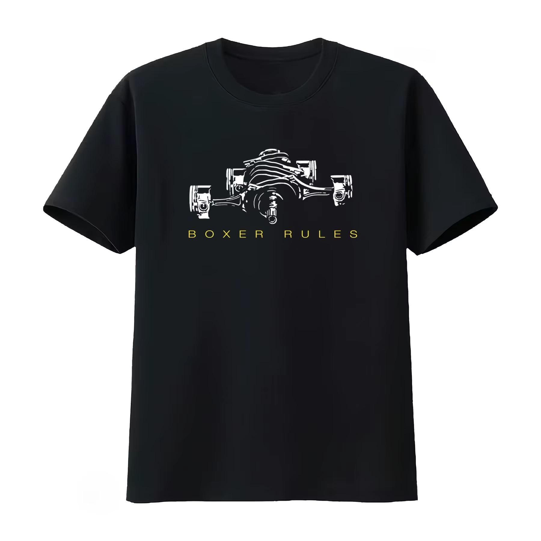 T-shirt imprimé Boxer Rules Engine pour les passionnés de voitures Pistons GT86 GS 1200 1300 S disponible pour hommes et femmes – Nouvelle collection été 2026
