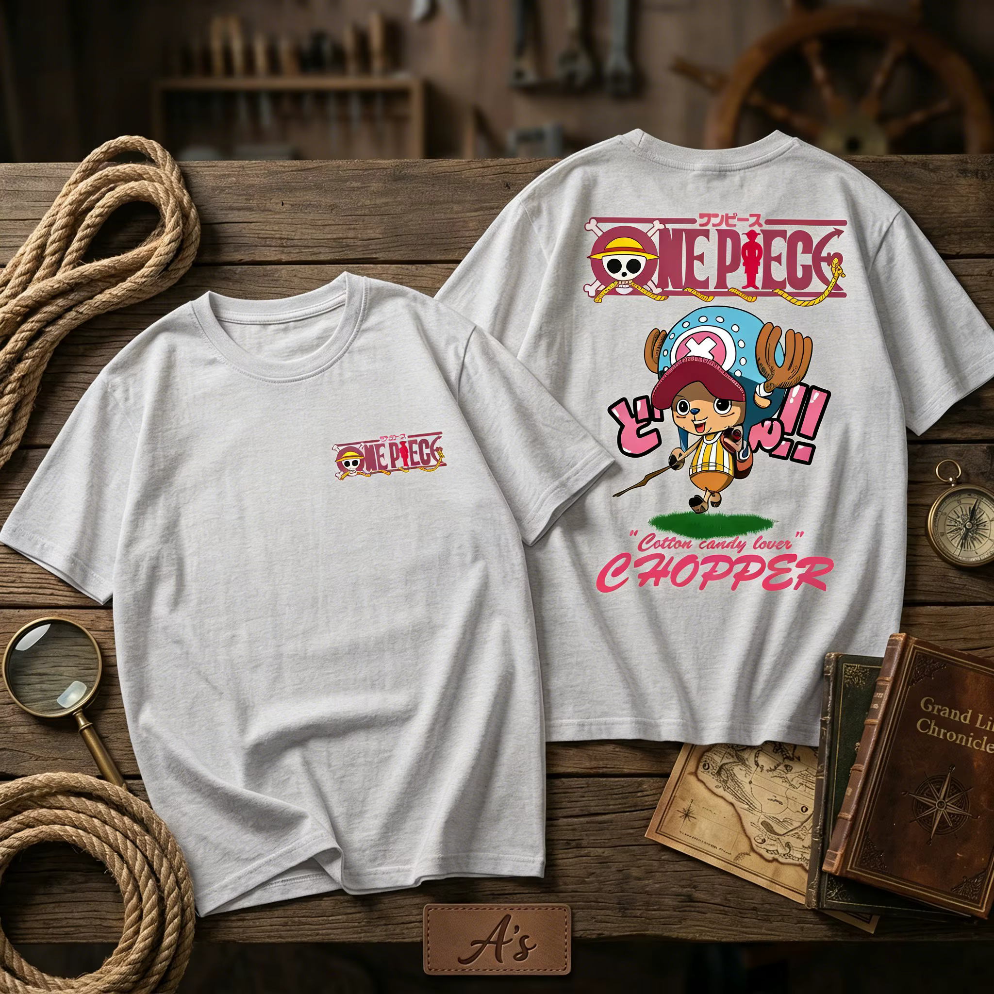 T-shirt One Piece Chopper Homme Femme 2026 Été Manches Courtes Imprimé Anime Streetwear Décontracté Vêtement Parent-Enfant Unisexe