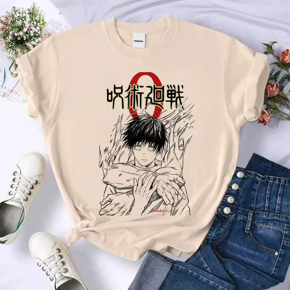 Jujutsu Kaisen Gojo top t-shirts femmes graphique Pastel anime classique haut respirant