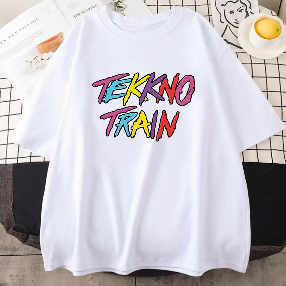 No-T-shirt à Manches Courtes en Coton Doux pour Homme et Femme