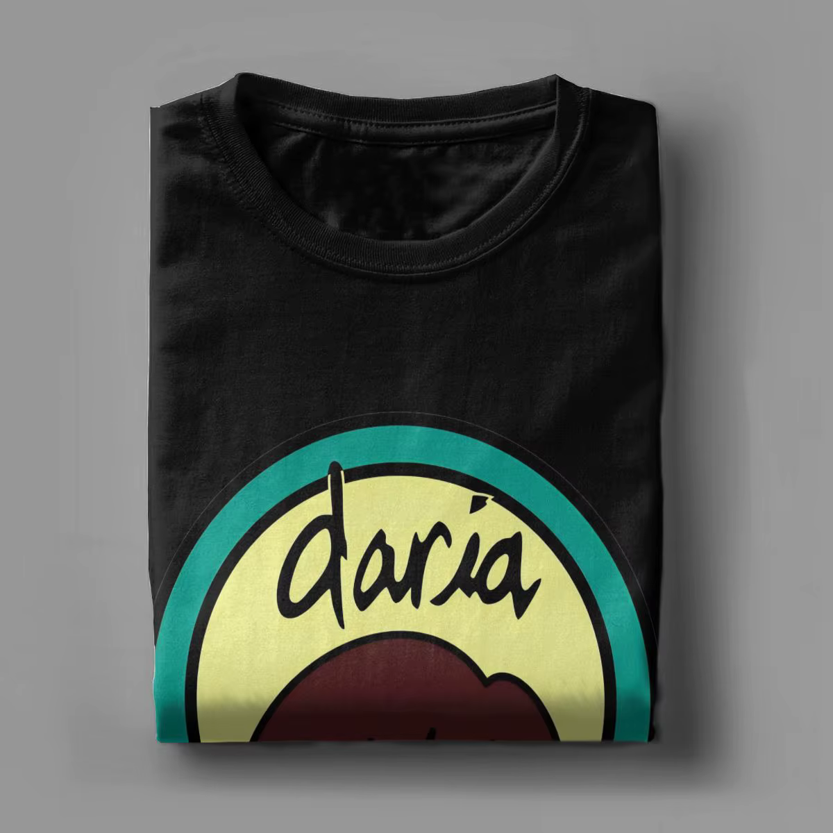 Dessin animé d-darias Logo t-shirt hommes coton
