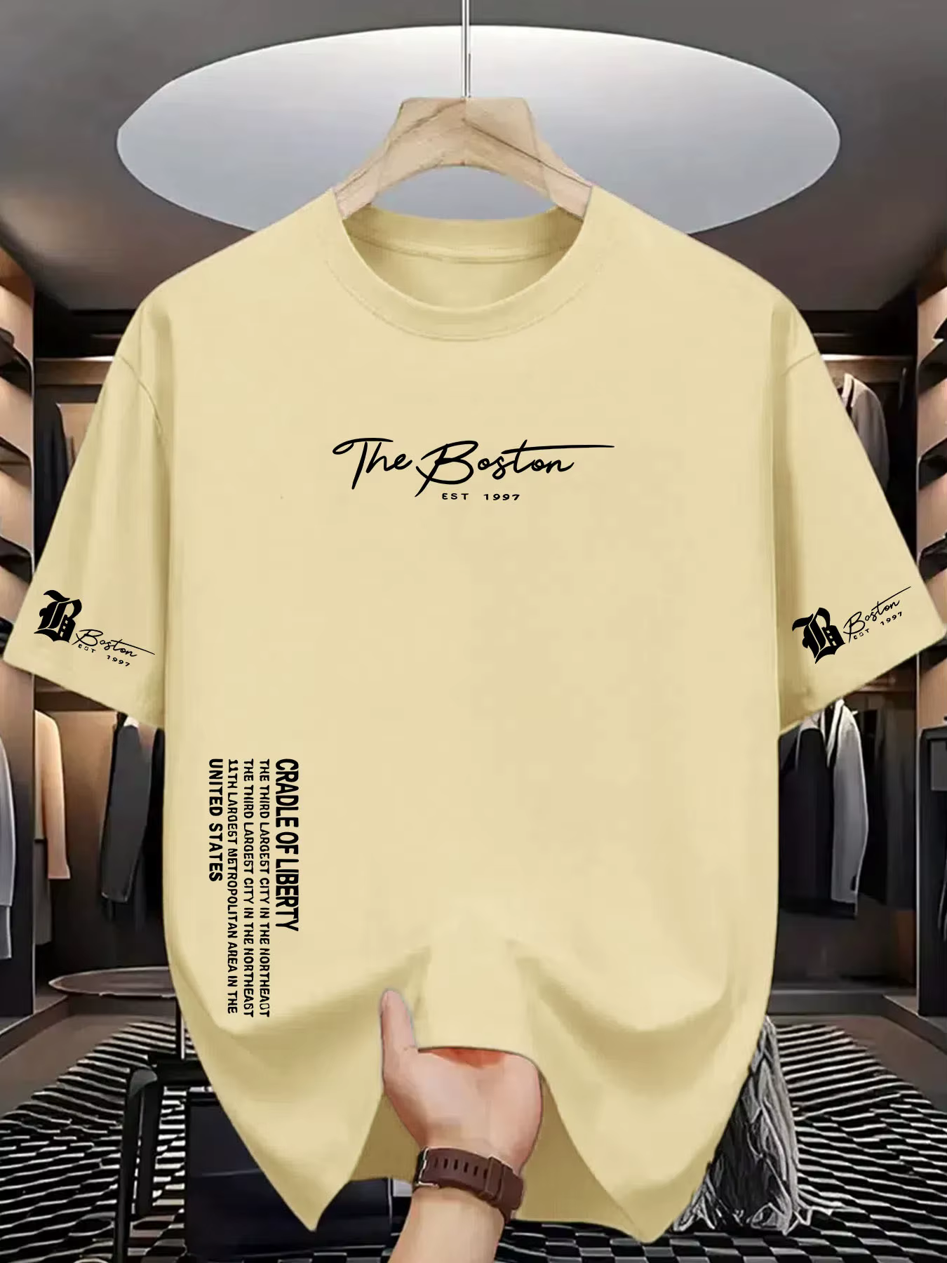 T-shirt The Boston CRADLE OF LIBERTY pour hommes et femmes