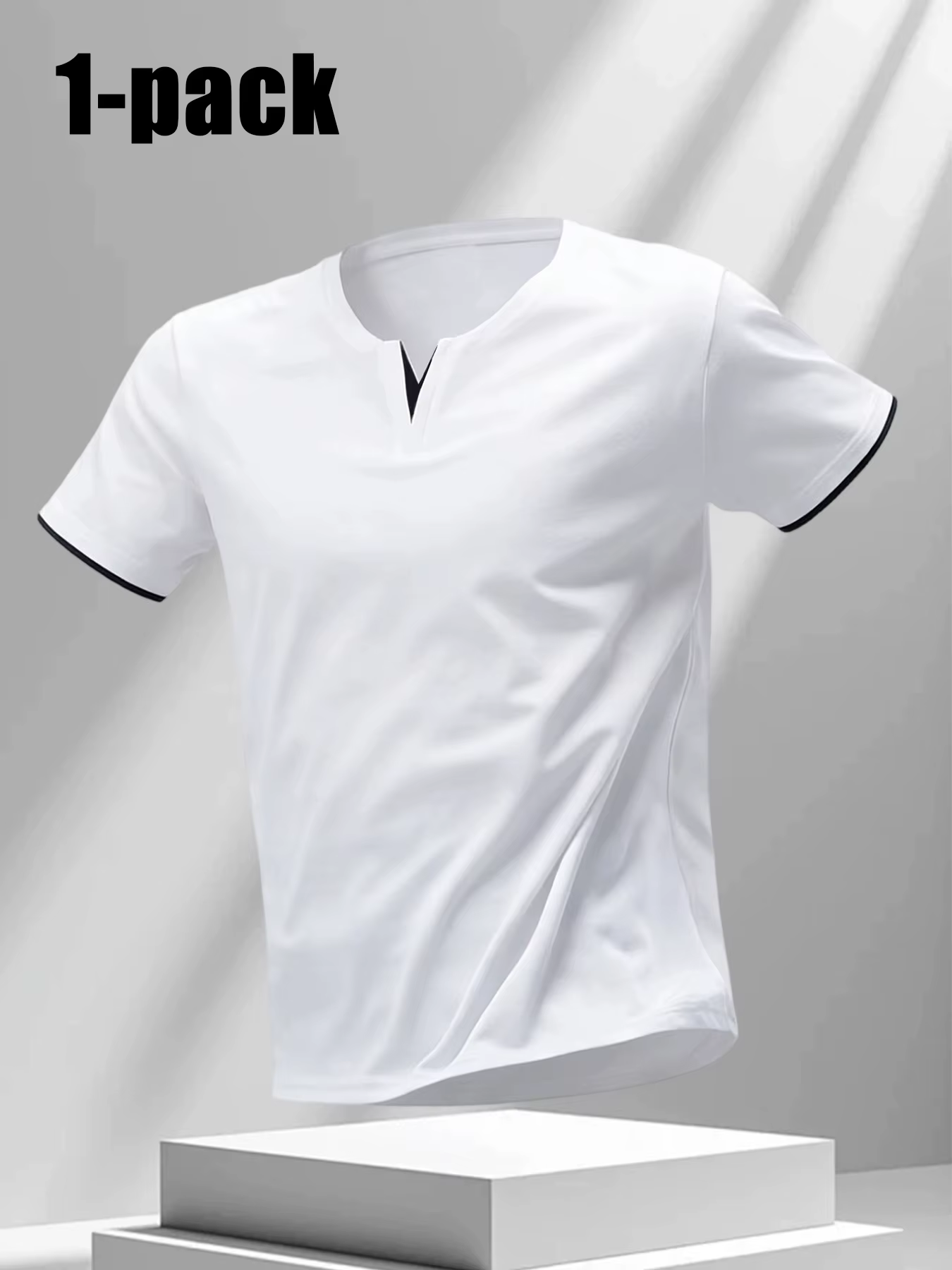 T-shirt pour homme à col en V