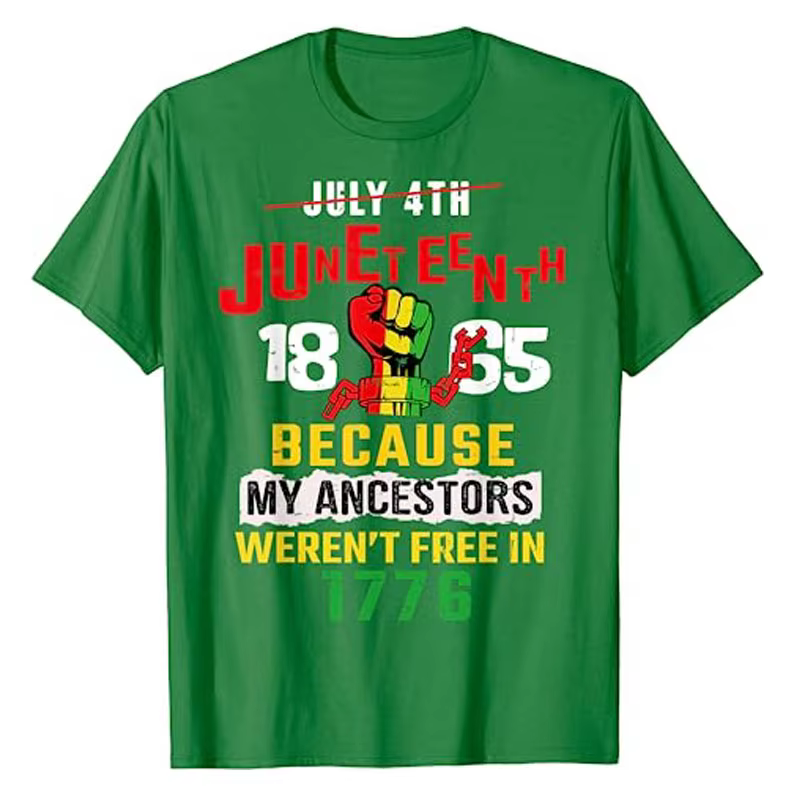 Juneteenth-T-shirt à manches courtes pour femme