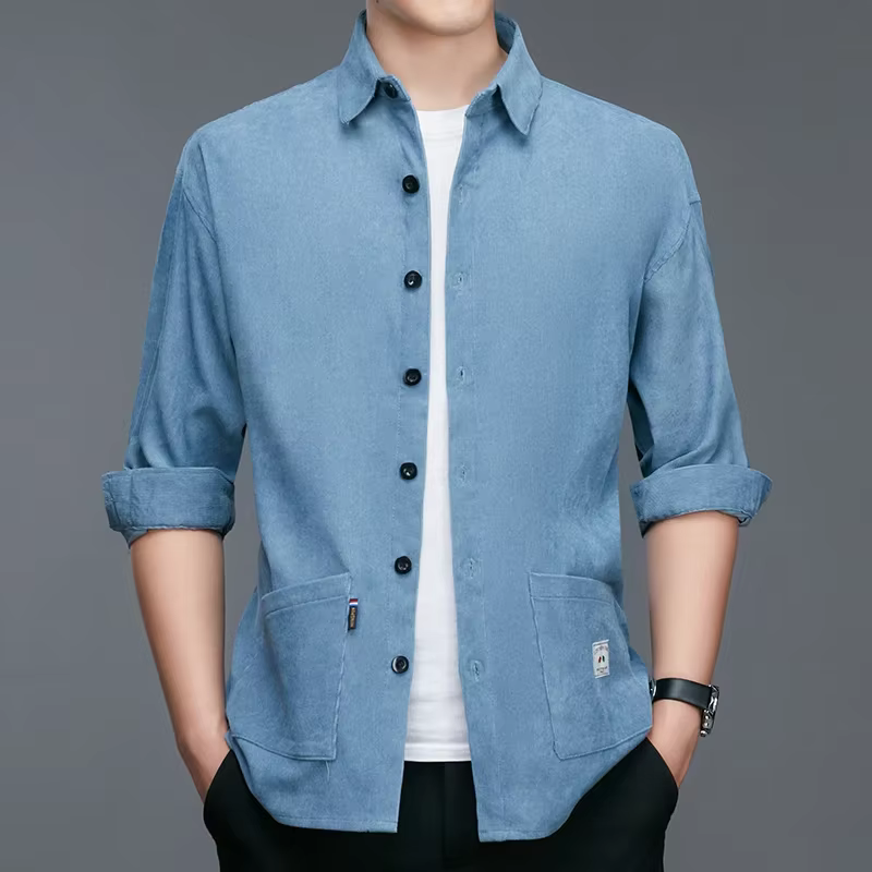 Chemise de travail à manches longues pour hommes