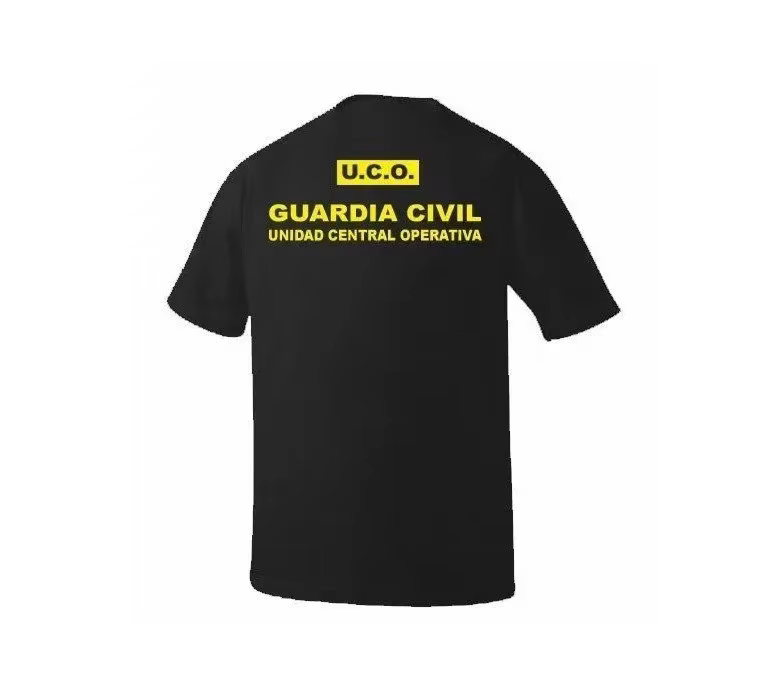T-shirt UCO de la Garde Civile d'Espagne Unidad Central Operativa. T-shirts décontractés à manches courtes 100% coton