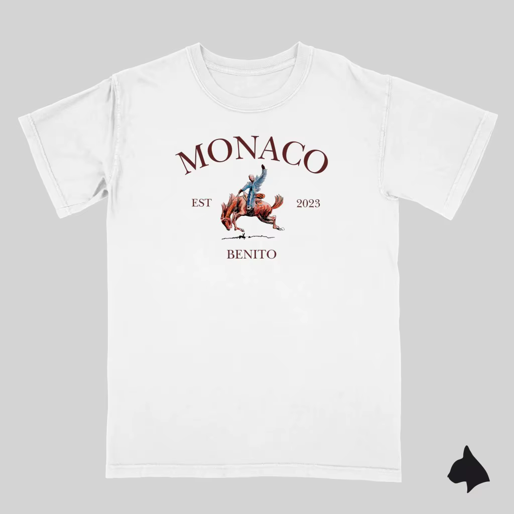 Monaco Bad Bunny imprimé T-shirt hommes femmes haut Streetwear surdimensionné Y2k à manches courtes coton doux mode femme mâle t-shirts