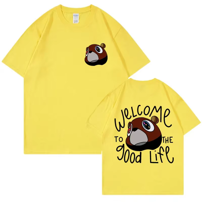 Kanye West Graduation Bea The Good Life T-shirt imprimé pour hommes et femmes