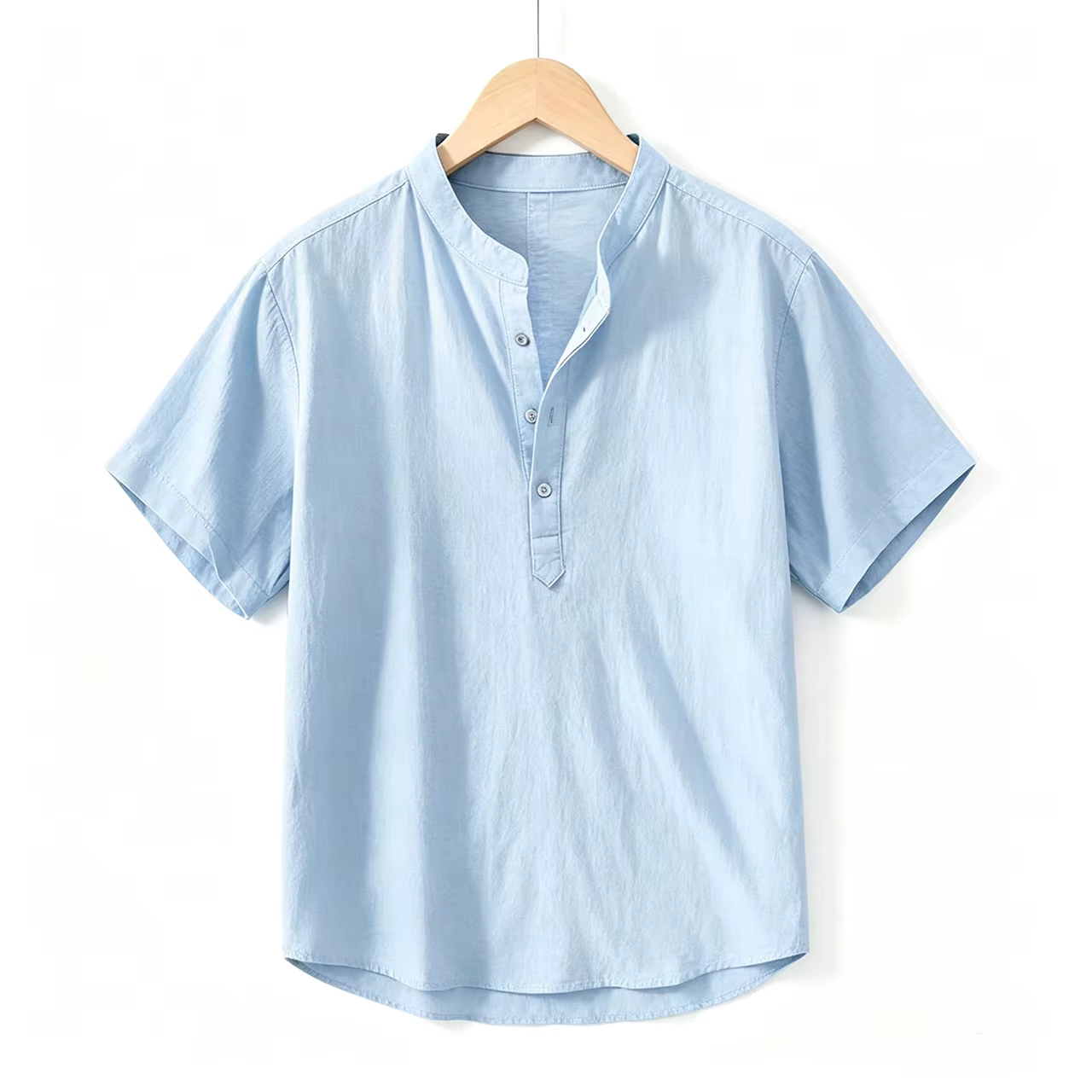 Nouvelles chemises en coton et lin pour hommes